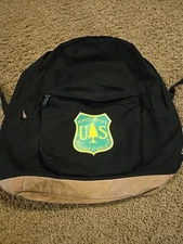 Small U.S. Forest Service Back Pack Two Zipper 