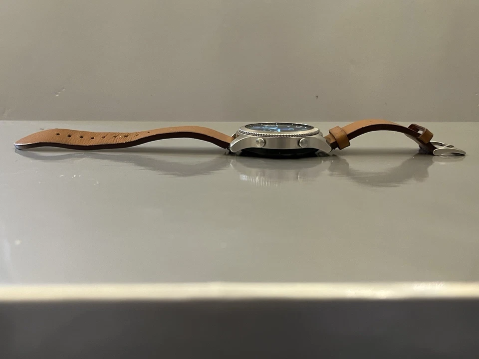 Samsung Gear S3 SM-R770 316L Steel Case with Brown Leather Band Smart Watch - Image 3 of 4