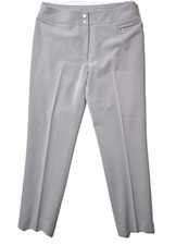 Anne Klein Business Dress Pants Size 8 Heather Gray Straight Leg Classic Chic