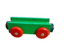 Brio Wooden Railway Green Cargo Wagon Train Car