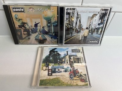 Oasis 3x CD Album Bundle Definitely Maybe What s The Story Morning Be Here Now