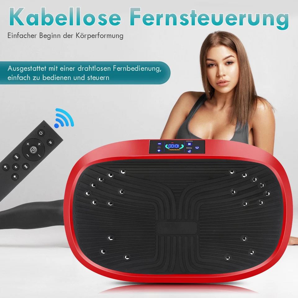 Vibrationsplatte Fitness Vibrationsgerät Vibro Heimtrainer Body Shaper 120KG - Bild 3 von 4