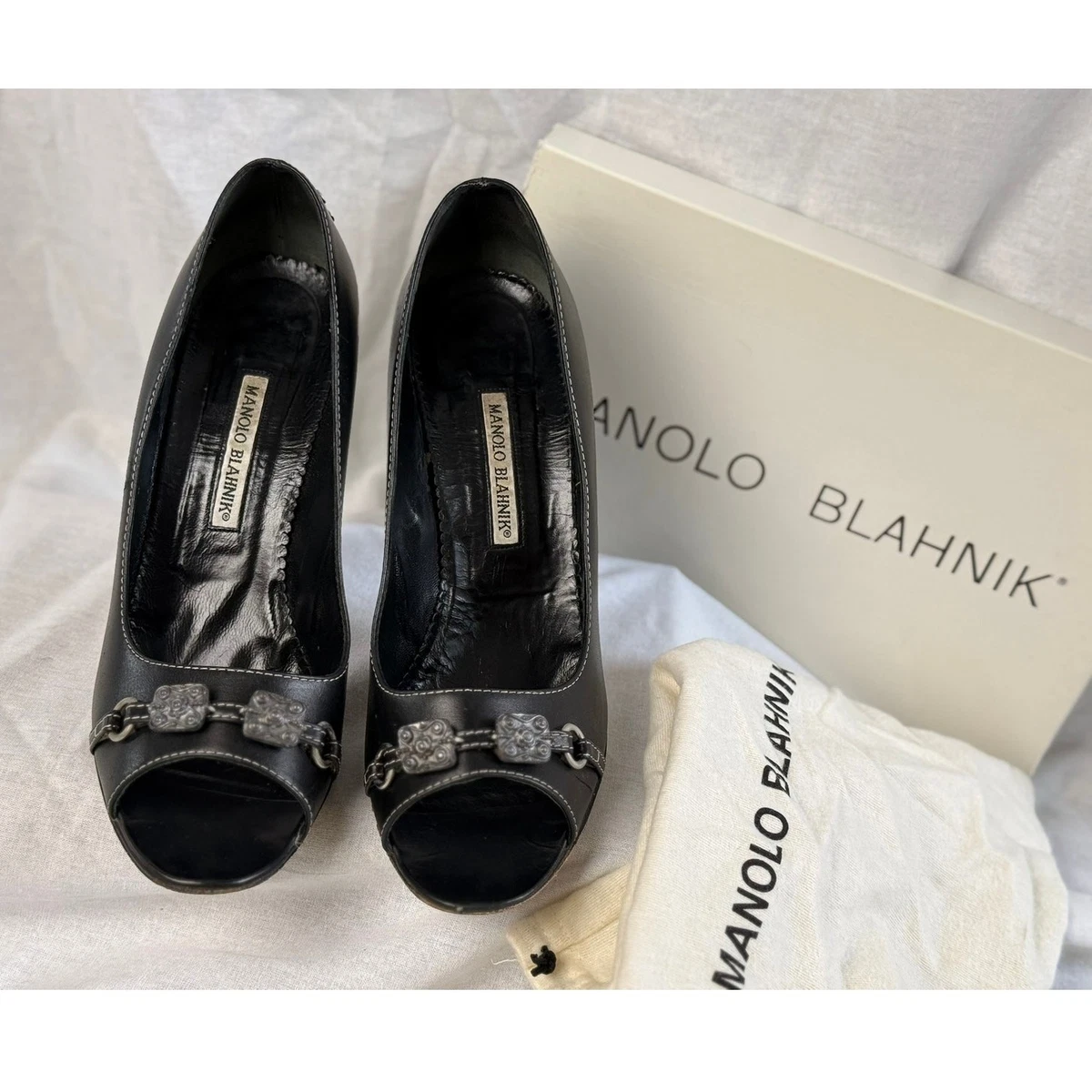 Manolo Blahnik Black Heels for Women for sale | eBay