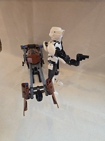 Lego Star Wars Scout Trooper & Speeder Bike 75532 Loose Appears To Be 100% Parts