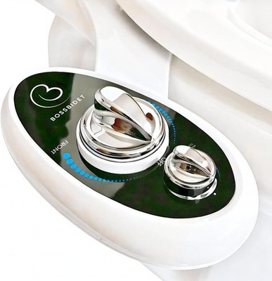 BossBidet, Luxury Bidet Toilet Seat Accessory - Water Sprayer Attachment to C...
