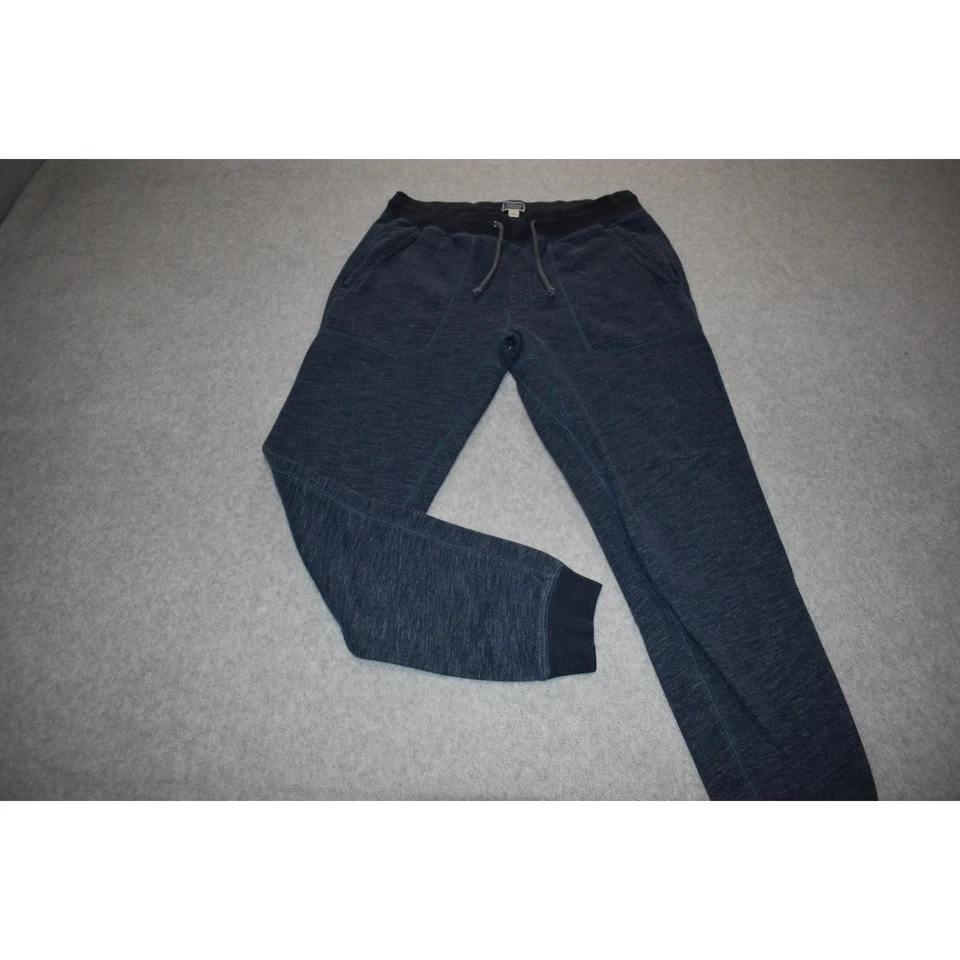 Pantalones de chándal para gimnasio J Crew para hombre talla MT mediana alta con bolsillos azul cónico Foto 2 de 4