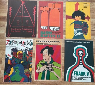 The Art Of Revolution Castro's Cuba 1959-1970  6 VINTAGE MAGAZINE PAGES ICHI
