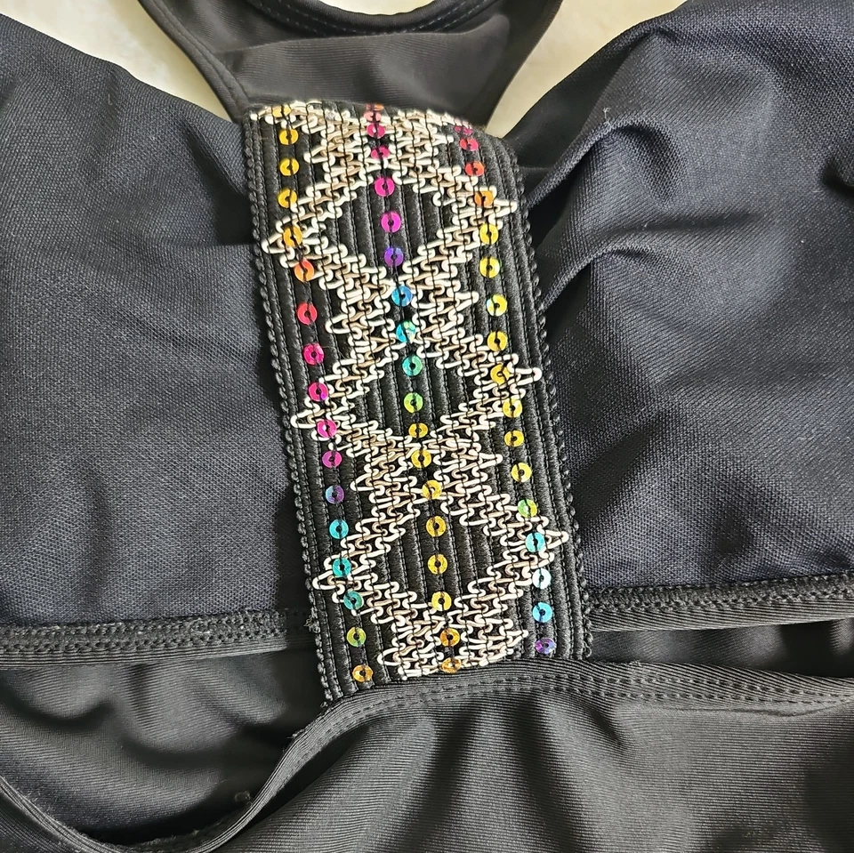 NUEVO 2 Piezas Tankini Conjunto Negro Bañador Bikini 2X Lake River Whimsigoth Foto 4 de 4