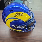 Davante Adams Autographed Los Angeles Rams SpeedFlex Helmet Beckett COA