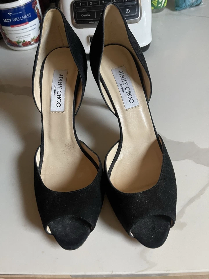 Salto alto Jimmy Choo Misty camurça preta novo UE 40 - Imagem 2 de 2