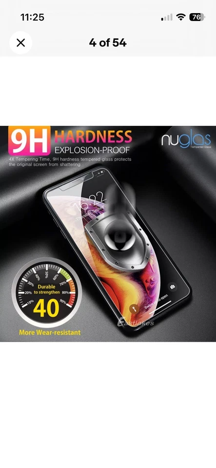 4x Tempered Glass Full Coverage Screen Protectors For iPhone 13 Mini - Image 3 of 4