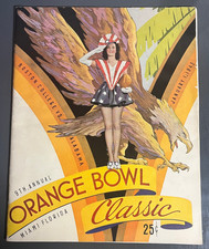 1943 ORANGE BOWL FOOTBALL PROGRAM ALABAMA CRIMSON TIDE v. BOSTON COLLEGE NICE!