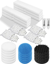 28 Pcs Replacement Filter Media Kit Fit for Fluval FX2/FX4/FX5/FX6 Aquarium Filt