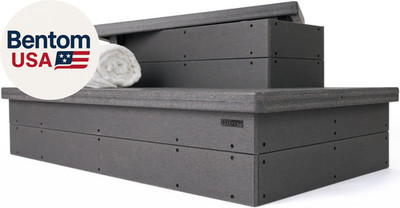 Heavy Duty Hot Tub Steps with Storage - Waterproof, Non-Slip & No Maintenance - 