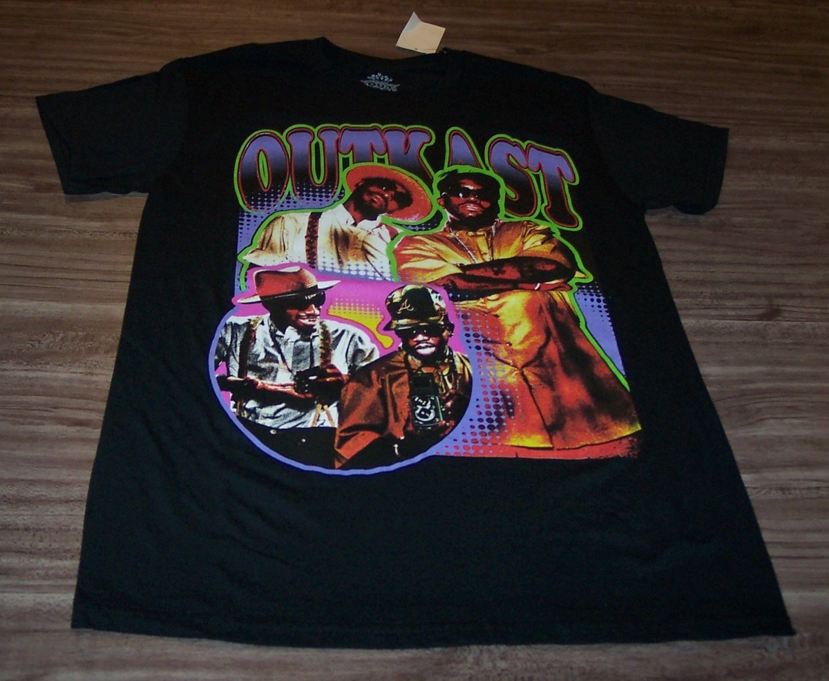 00年代ヴィンテージ Outkast Tシャツ Vintage Style 90's OUTKAST T-Shirt MENS SMALL Hip Hop Rap NEW w