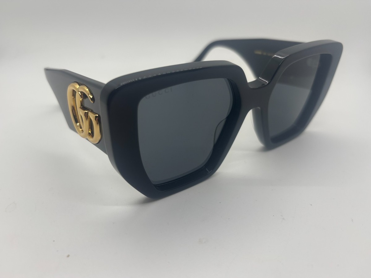 NEW Gucci GG0956S 003 Black Square Sunglasses 54-19-145mm NO  display picture 2