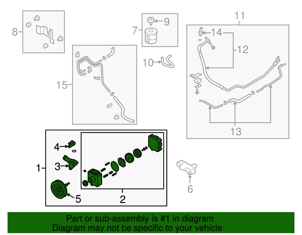 Original Nissan GT-R 2014-2024 - Bomba de dirección asistida 49110-63B0A Foto 2 de 2