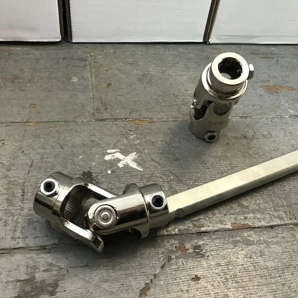 福特 Triangle + 1 英寸 - 48 U 型接头 + 36 英寸 x 3/4 英寸 DD 转向轴 Rag 消除器套件 — 第 3/4 张图片