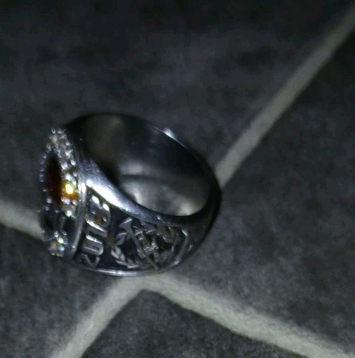 2012 CENTRAL HIGHSCHOOL CLASS RING W/ RED STONES … - image 3