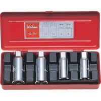 Ko-Ken 4211M Stehbolzenausdreher-Set 1/2 Zoll 12,7 Quadratmeter 4-Teilig