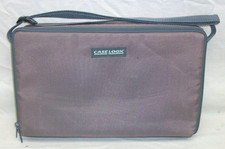 Vintage Case Logic 30 Cassette Tape Storage Case, Zippered, Shoulder Strap. Soft