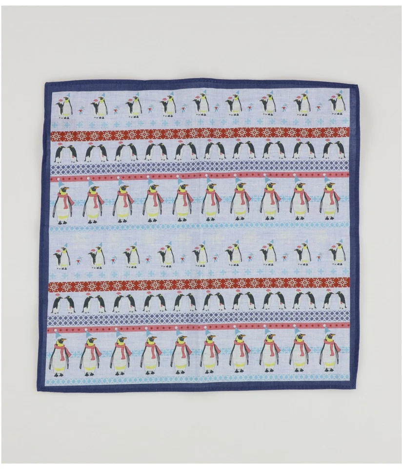 Cuadrado de bolsillo Bar III Penguin para hombre, azul, talla única Foto 2 de 2