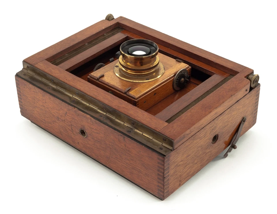 Holzkamera 13x18cm mit Objektiv und SHP 50467 - Bild 3 von 4