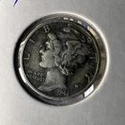 Silver Dime - Mercury - 1944-D GOOD 90% SILVER 1013-11