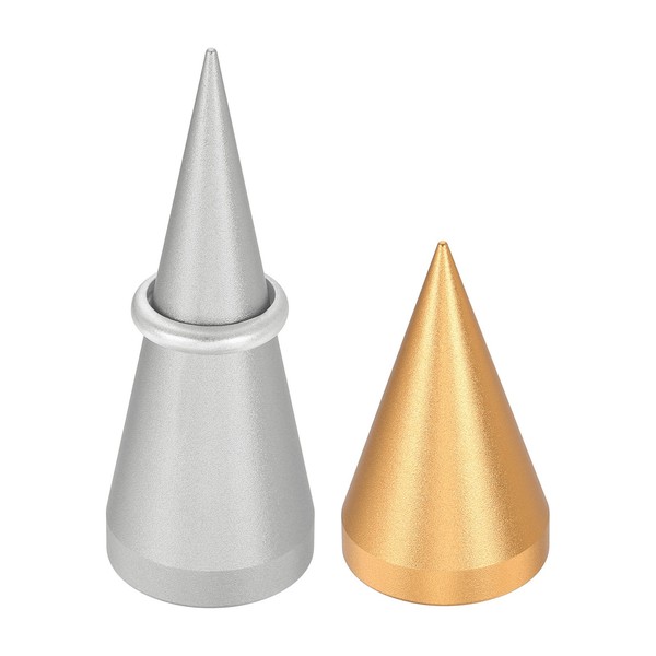 2Er-Set Metall-Ringhalter FüR Schmuck In Gold/Silber, 2 GrößEn-image