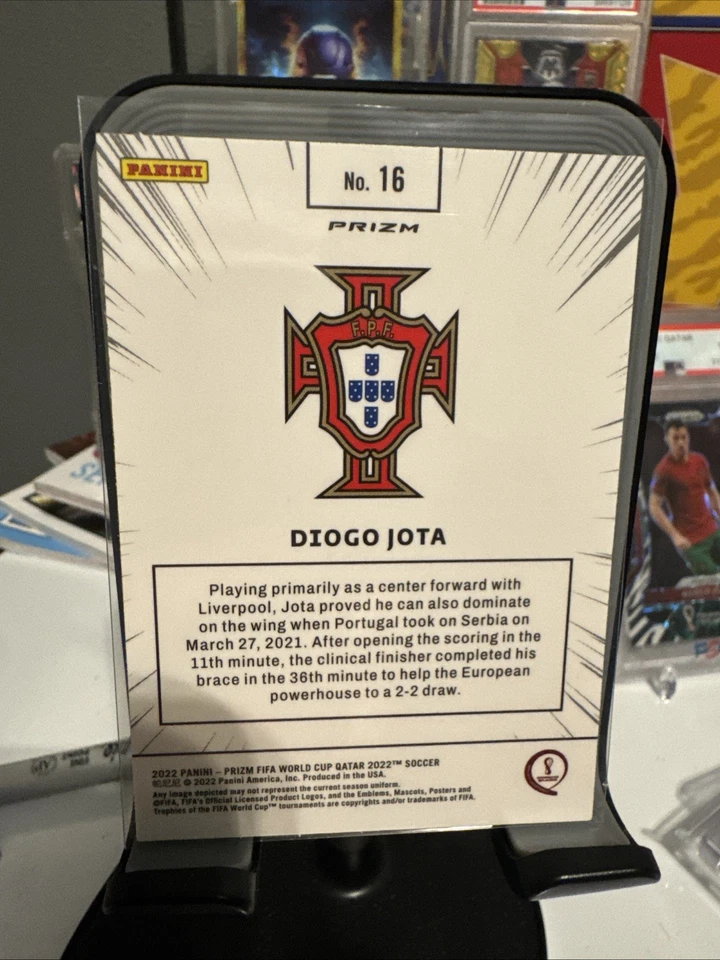 2022 Panini Prizm World Cup Qatar - Mangá #16 Diogo Jota Case Hit SSP - Imagem 2 de 2