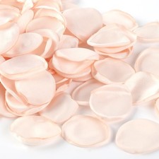 Faux Silk Flower Petals 300pcs Champagne- Versatile for Wedding Flower Girl, ...