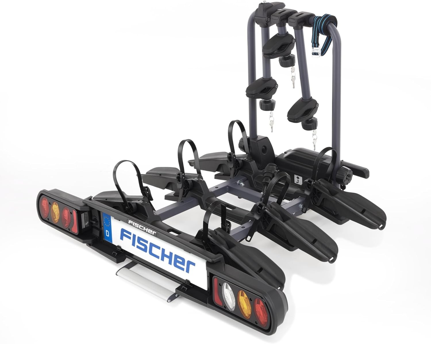 FischerKupplungs-Fahr<wbr>radträgerProlineEvo3Heckträgerfür3RäderE-Bike10443