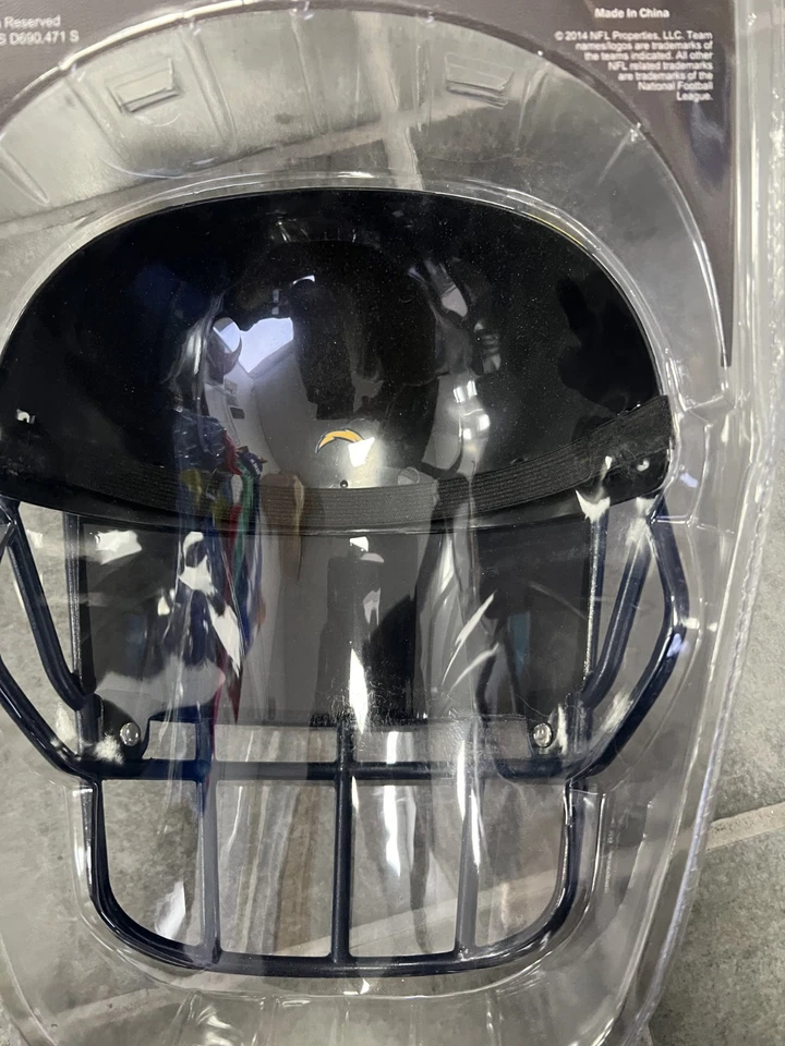 Los Angeles Chargers Fan Mask Helmet FREE SHIPPING MAN CAVE NFL - Image 3 of 3