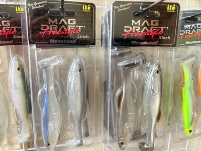 Megabass Magdraft Freestyle 5'' 6'' Soft Plastic Swimbaits (Farbe wählbar)...