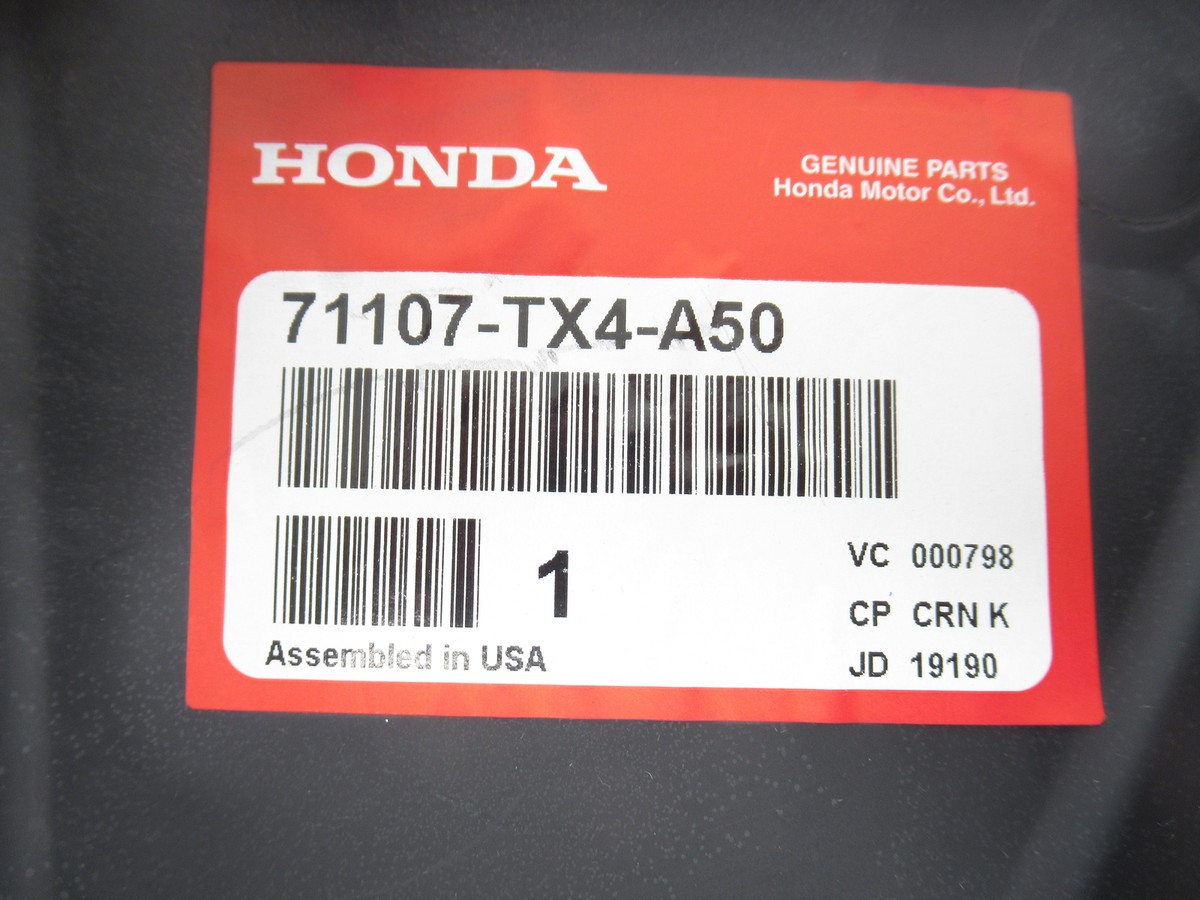 Genuine OEM Honda Acura 71107-TX4-A50 Left Air Guide 2016-2017 RDX