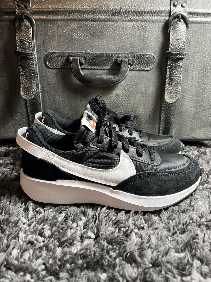 Nike Waffle Debut Black White Men Casual Lifestyle Shoes Sneakers