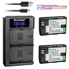 Kastar Battery LKD2 USB Charger for Canon LP-E6NH & Canon EOS R, EOS Ra Camera