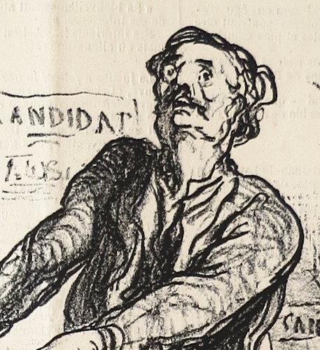 Lithographie, Daumier, V'là ma cartouche., Actualités, LD3746 - Bild 2 von 2