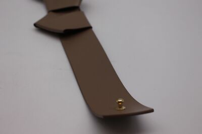 $750 Salvatore Ferragamo NUTMEG BRAIDED CALF Leather Belt  display picture 1