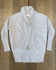 Aritzia Wilfred Diderot Cocoon Cardigan Sweater Women s Size S Gray Studded