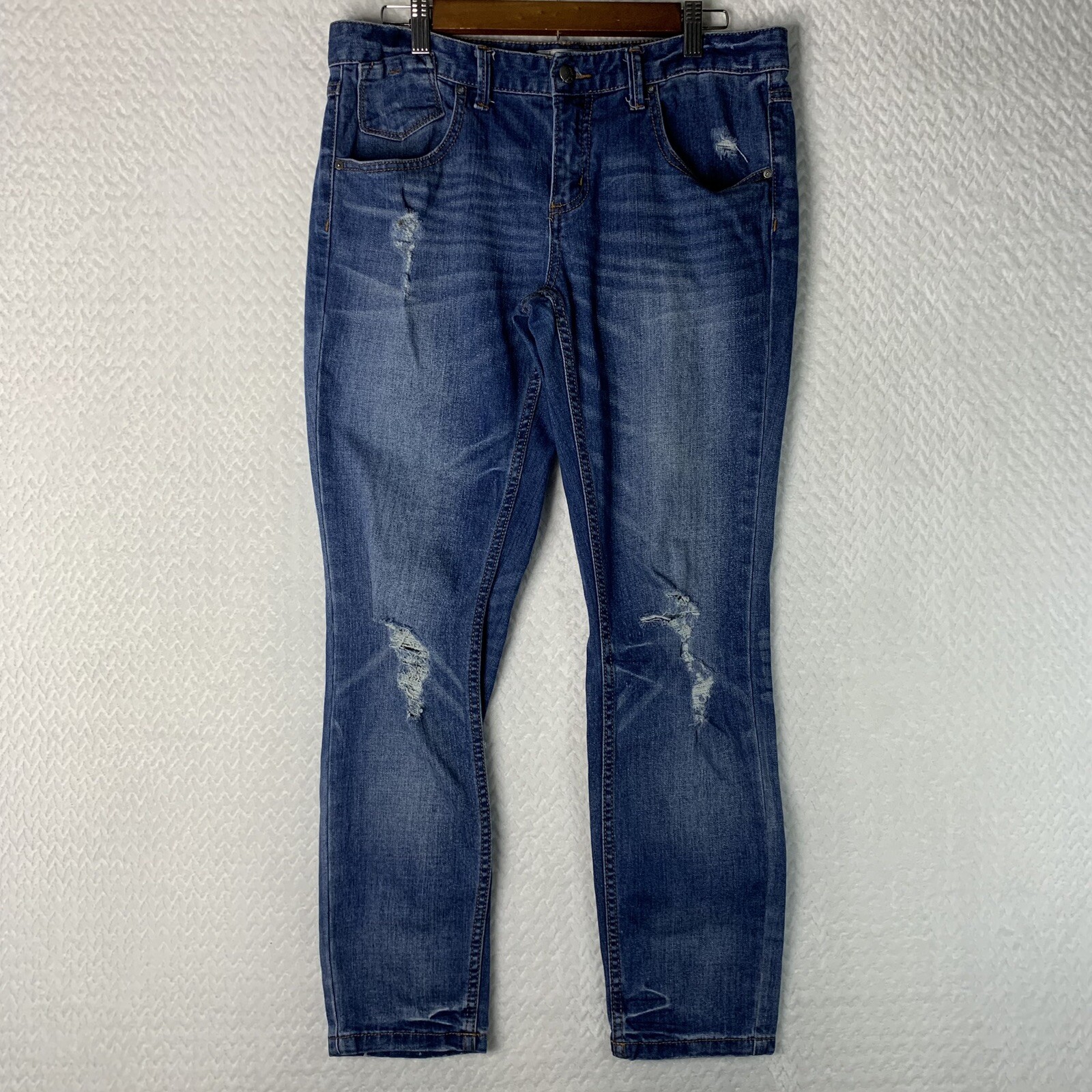 Free People Womens Blue Jeans Size 30 61855-16515125 Cotton