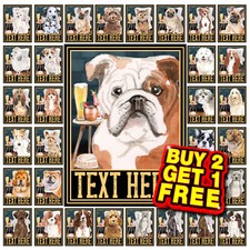 Bar Metal Sign Plaque Personalised Man Cave Home Bar Garage Shed Dog Signs M140