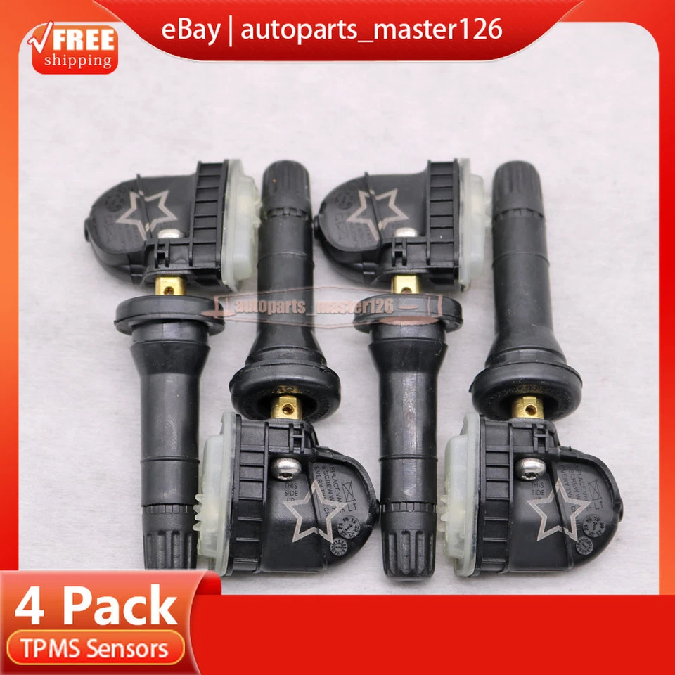 NUEVO CONJUNTO DE SENSORES TPMS Sensor de presión de aire de neumáticos para Cadillac Escalade Chevy Tahoe Foto 4 de 4