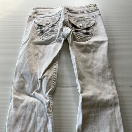True Religion Skinny Denim Jeans Womens Size 28 Waist White Classic Casual Style - Bild 10 von 12