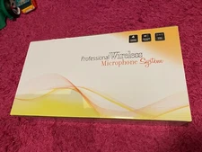 Wireless Microphone System Pro UHF 4 Channel 4 Headset 4 Lav/Lapel NEW IN BOX