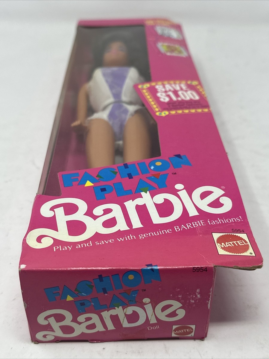 Fashion Play Barbie Doll Hispanic With Lavender Eyes 1990 Mattel