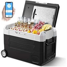 AAOBOSI 12 Volt Car Refrigerator - 48 Quart 45L WIFI Portable Refrigerator