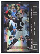 2005 Playoff Prestige Xtra Bases Black #73 Johnny Estrada /25 Atlanta Braves SP