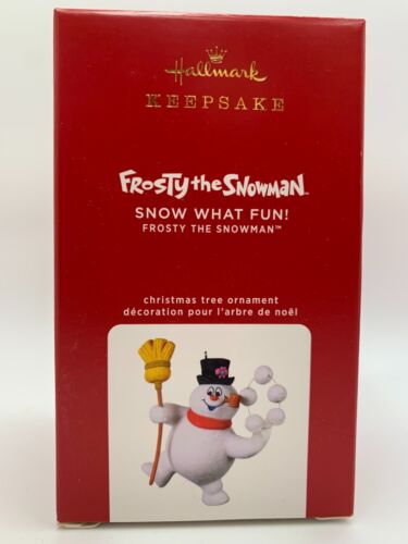 Hallmark Christmas Snow What Fun! Frosty the Snowman Ornament 2020 NEW