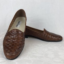 Trotters Liz Woven Leather Flats Shoes Womens Size 9 N. Lightly Used